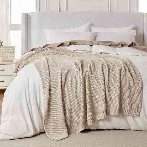 Плед - Покривало Lovely Svi В'язані 150 x 200 см - Всі Сезони Бежевий (111025) Київ