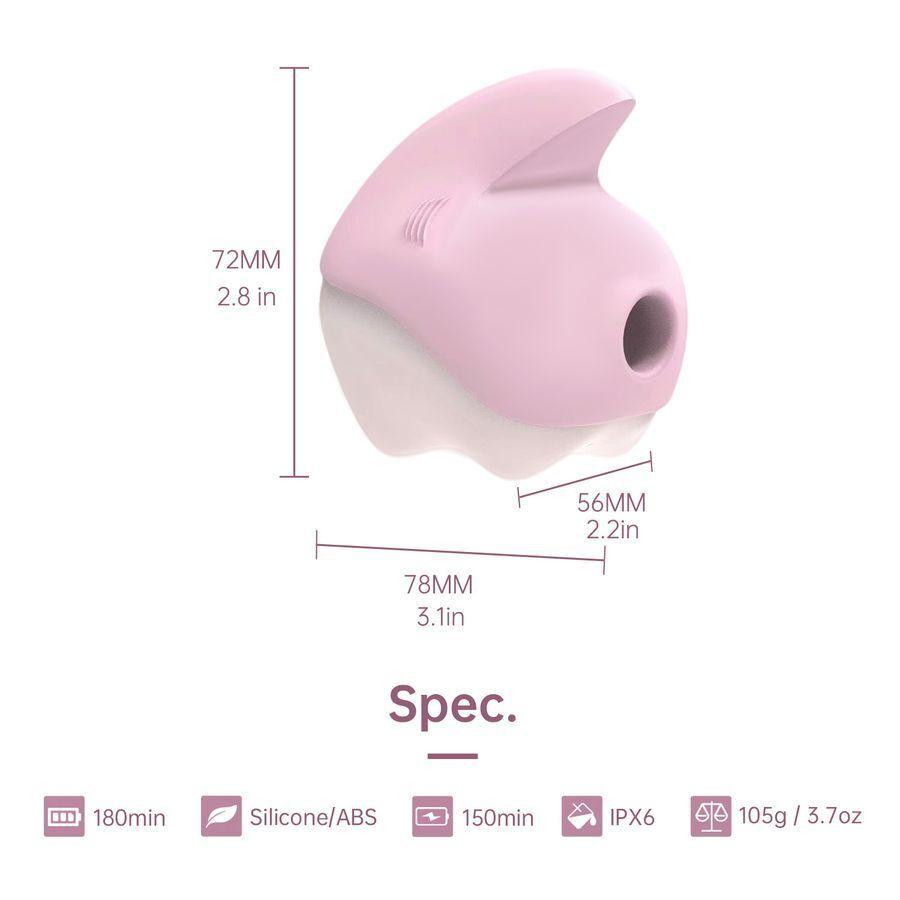 Вакуумний кліторальний смарт-стимулятор Magic Motion Unicorn Pink з вібрацією Sex Aura Київ - фото 3