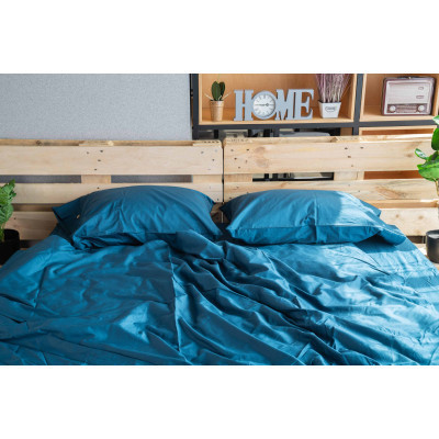 Простынь Ardesto Mix&Match сатин 180х240 см океан (ART1824FSB) Винница - изображение 7