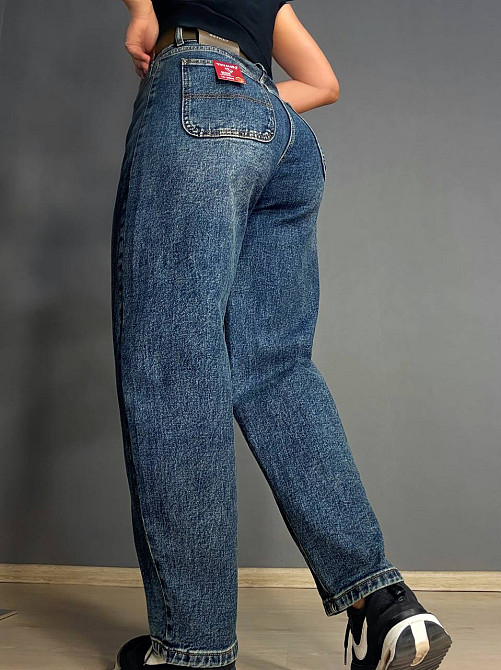 Джинсы женские Vanver 8252 skater jeans широкие с ремнем синие, синий, 28, 28, 77 см, 106 см Киев - изображение 17