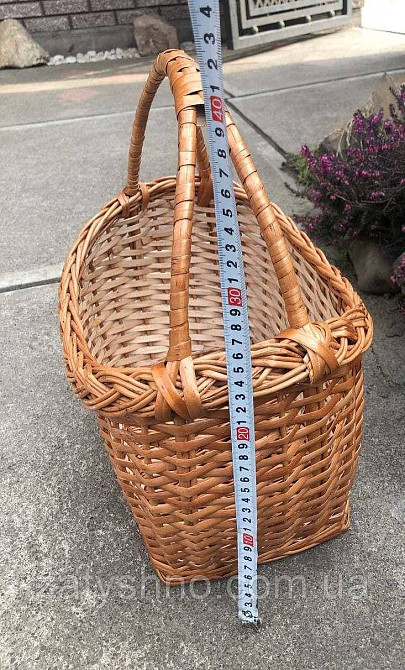 Пасхальний кошик із лози високий місткий Київ - фото 5