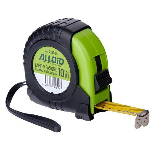 Alloid Base. Рулетка с фиксатором 10м/25 мм, MT-221025 Ковель - изображение 3