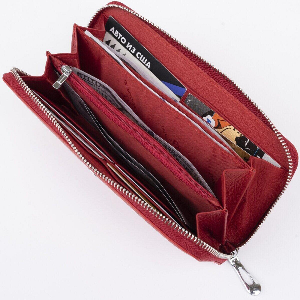 Кошелек женский очень надежный Красный (ST Leather) Киев - изображение 9