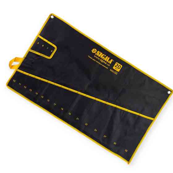 Чохол для гайкових ключів 20 кишень 6-19, 21, 22, 24, 27, 30, 32 пласт. замки, двійн. тканина, ремені Мукачево