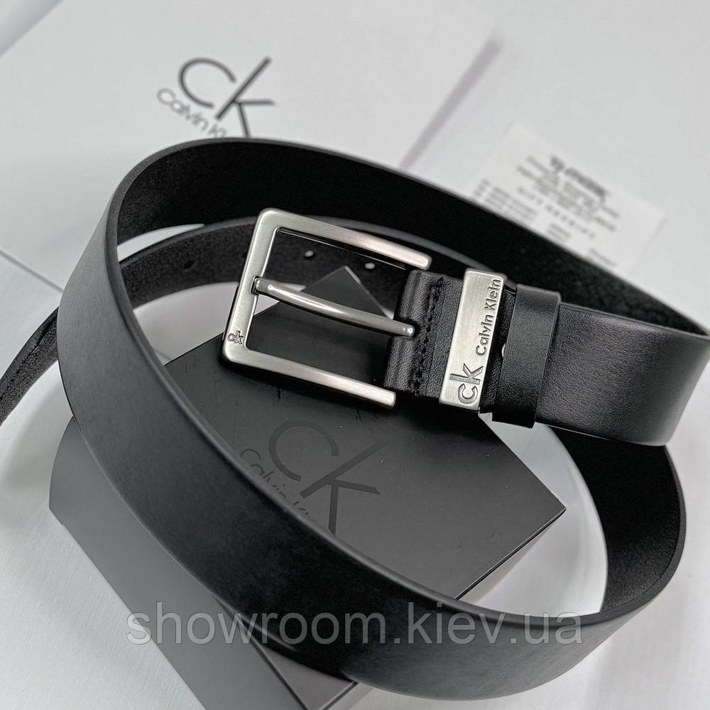 Мужской брендовый ремень из натуральной кожи (410) Киев - изображение 6