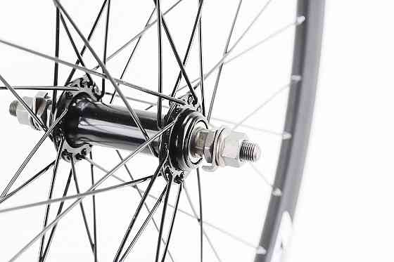 Колесо 26" переднє V-brake, обід "крапля" алюмінієвий, втулка 14Gx36H, кріпл. гайка, "GRAVITY" Бершадь