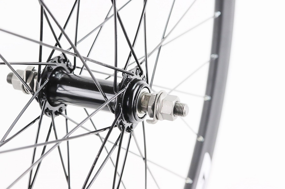 Колесо 26" переднє V-brake, обід "крапля" алюмінієвий, втулка 14Gx36H, кріпл. гайка, "GRAVITY" Бершадь - фото 4