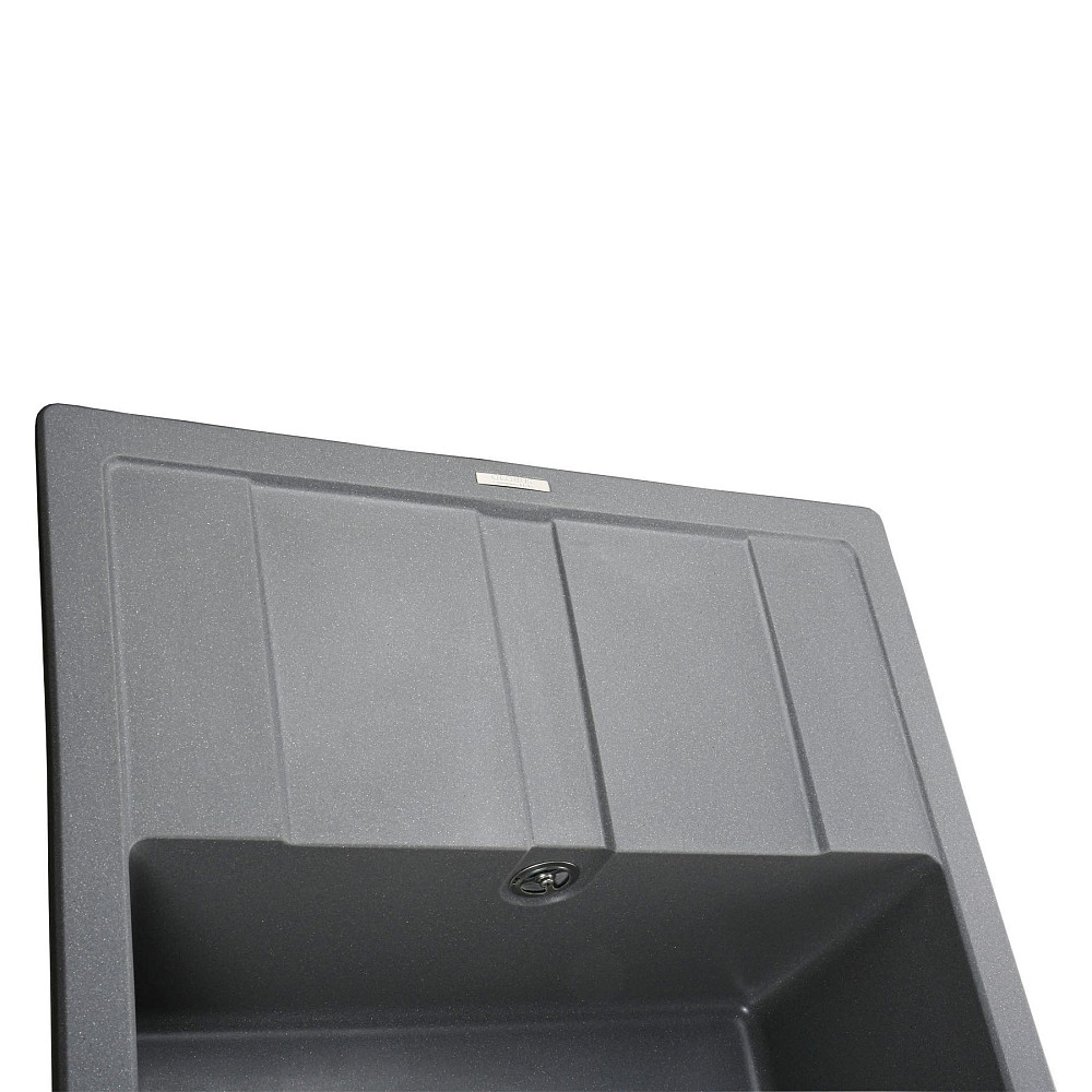 Гранітна мийка Globus Lux ONE сірий металік 650х500мм-А0003 Тернополь - изображение 3