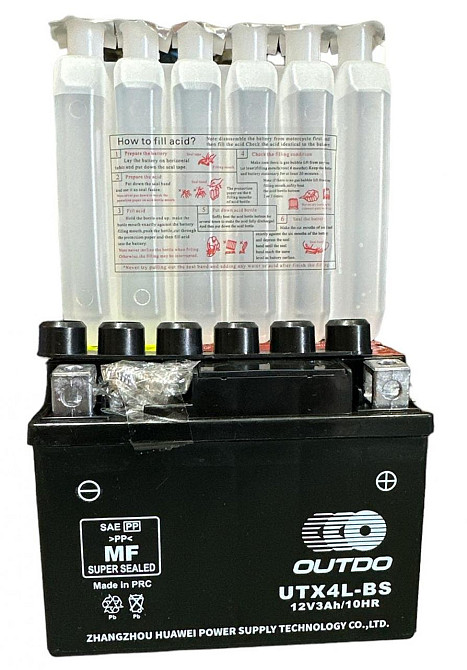 Аккумулятор   12V 3A   заливной   (+электролит)   (114x71x88) Мукачево - изображение 1