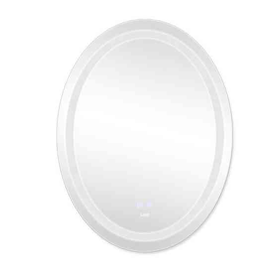 Дзеркало овальне для ванної Lidz Vida 700х500 з LED-підсвіткою Touch, з антизапотіванням, LD78LF5070 Харків