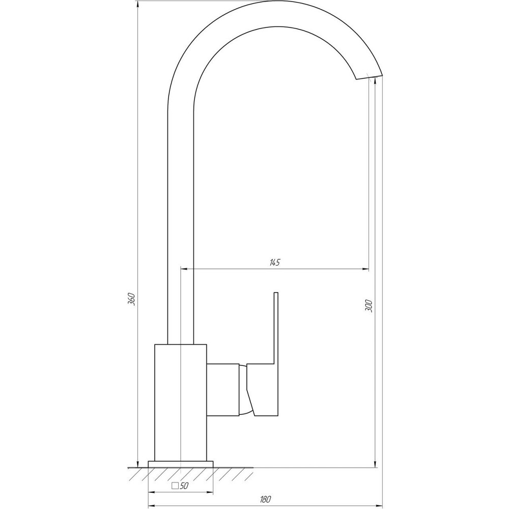 Смеситель для кухни Globus Lux Milano GLM-203SQ-BB (000021214) Киев - изображение 6