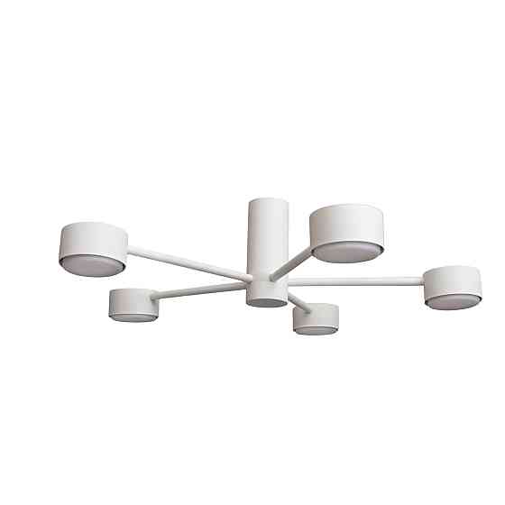 Люстра потолочная MSK Electric Copter на пять круглых плафонов под лампы GX53 белая NL 8041-5 WH Одесса