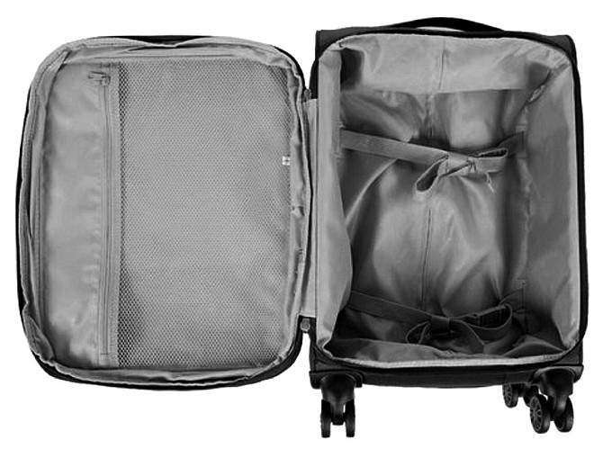 Валіза тканинна AIRTEX 825 велика чорна 4 колеса 75 см Київ - фото 9