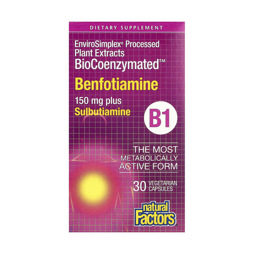 Бенфотиамин Natural Factors BioCoenzymated Benfotiamine 30 капс Киев - изображение 2