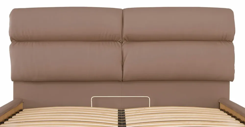 Кровать Oxford Comfort 140 х 190 см Fly 2213 С подъемным механизмом и нишей для белья Светло-коричневый Киев - изображение 5