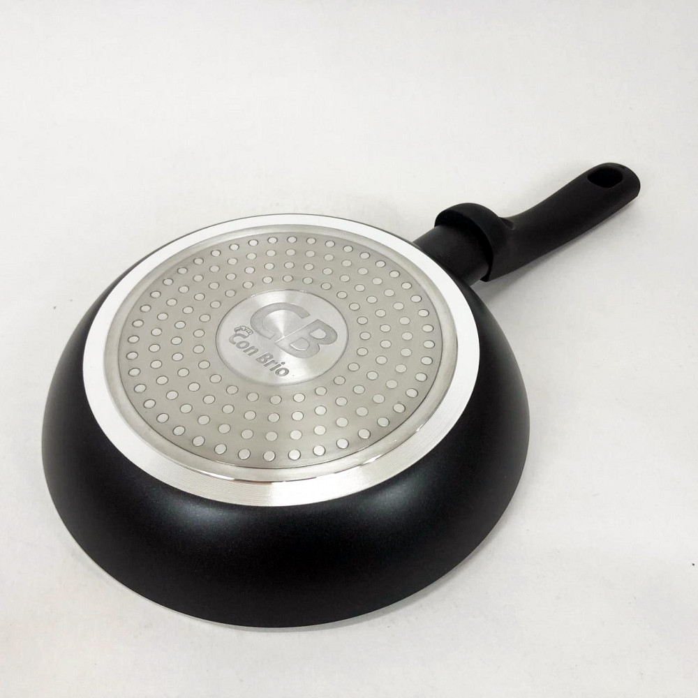 Литая алюминиевая сковорода Con, Сковорода антипригарная индукционная кухонная для кухни ZE-54 Львов - изображение 3