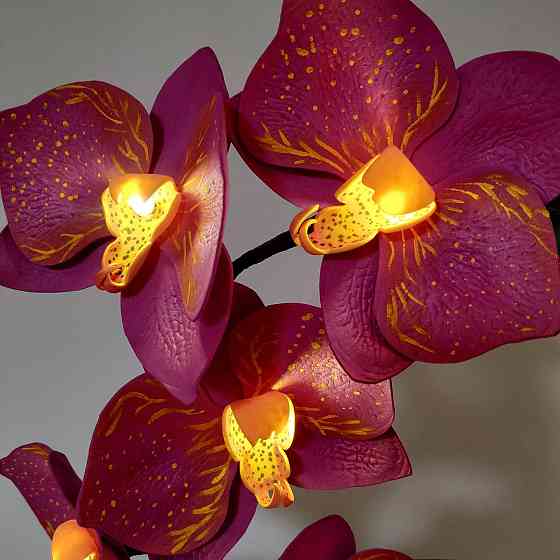 Світильник-нічник "Орхідея бузкова" Дніпро