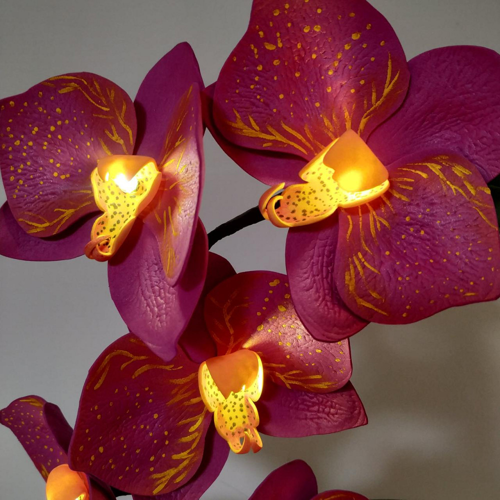 Світильник-нічник "Орхідея бузкова" Дніпро - фото 4