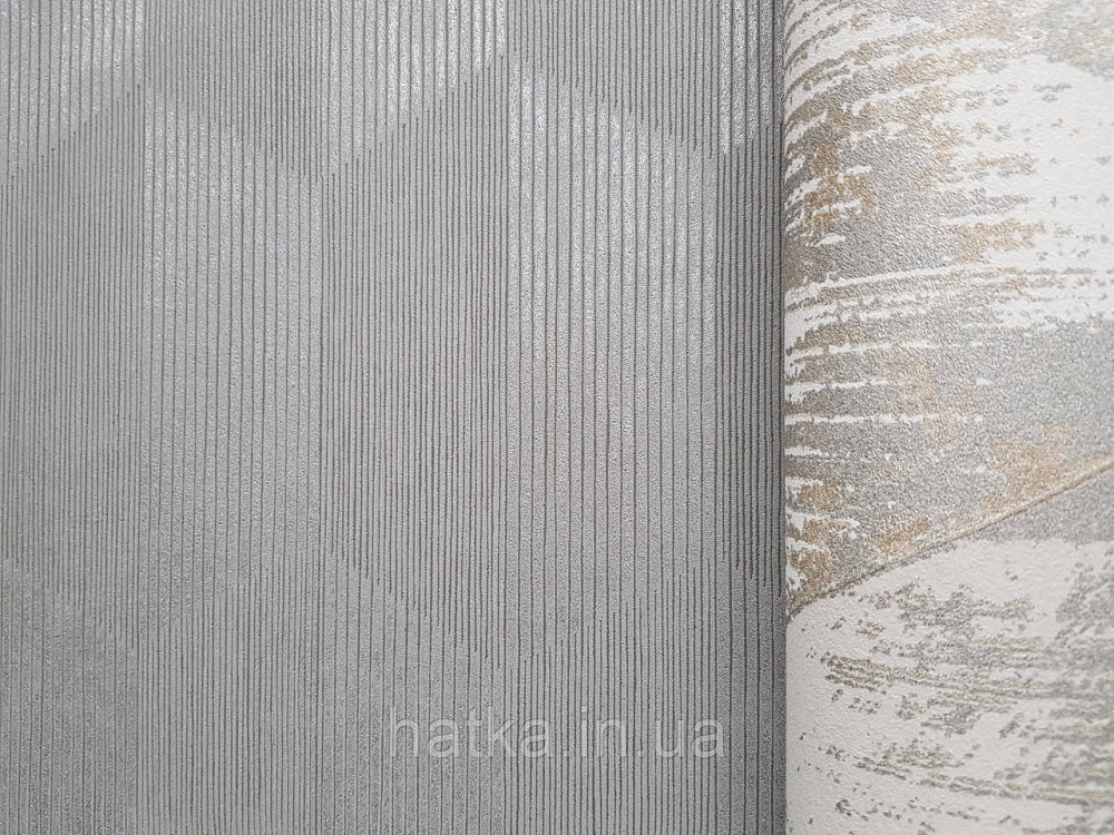 Обои виниловые на флизелине AS creation Geo Effect 0.53х10 геометрия структурные 3д серые серебро 38592-3 Киев - изображение 2