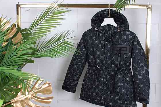 Демисезонная черная куртка для девочек 122 Николаев