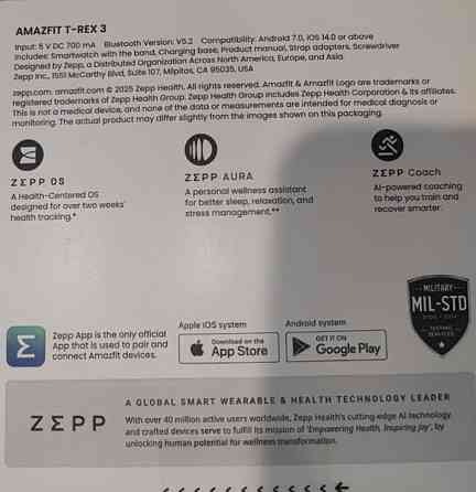 Смарт-часы Amazfit T-Rex 3 Onyx Black. Киев