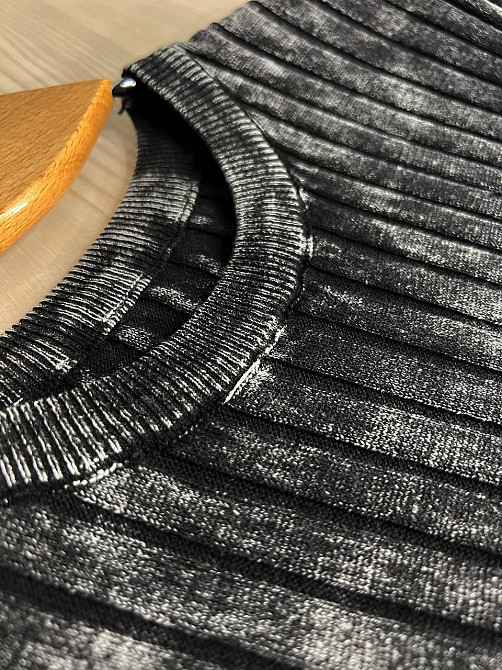 Платье женское Fashion 3042 длинное трапеция трикотажное в рубчик, черный, one size Киев - изображение 18