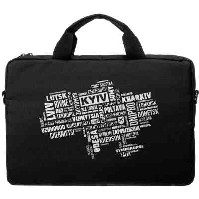 Сумка для ноутбука Vinga 15.6" NB1502 Black, white print (NB1502UWBK) Вінниця