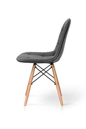 Стілець ДЖАСТІН, шкірзам сірий Київ