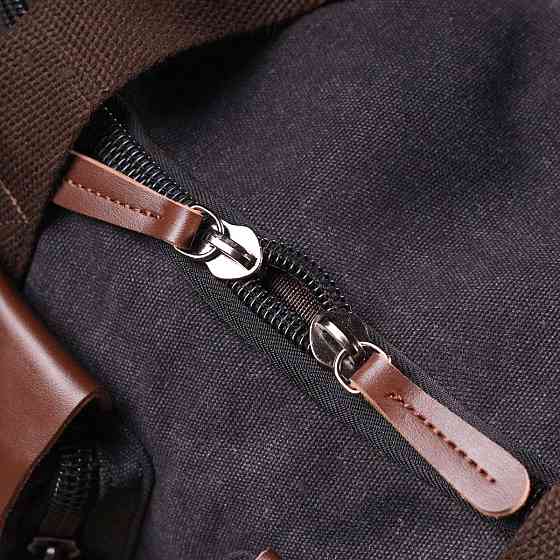 Велика дорожня сумка текстильна Чорна (Vintage) Київ