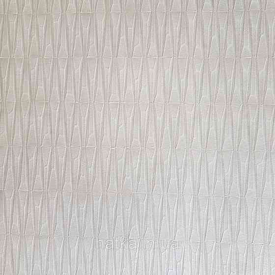 Шпалери вінілові на флізелін Rasch Factory 0.53х10,05 геометрія ромби смуги структурні молочні 428407 Київ
