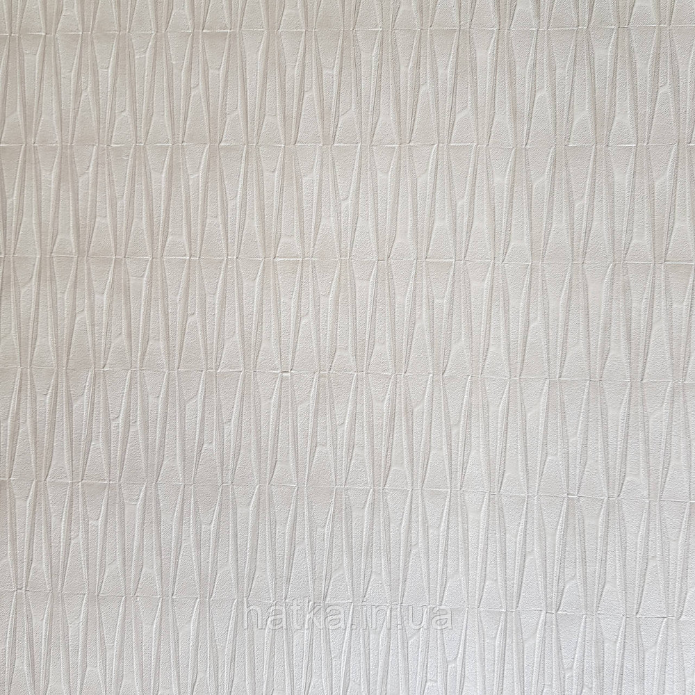 Шпалери вінілові на флізелін Rasch Factory 0.53х10,05 геометрія ромби смуги структурні молочні 428407 Київ - фото 3