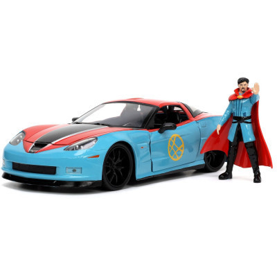 Машина Jada металлическая Марвел Шевроле Корвет с фигуркой Доктора Стрэнджа 1:24 (253225024) Винница - изображение 1