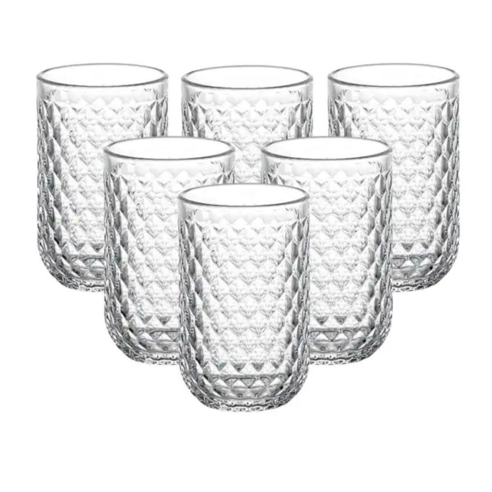 Набор стаканов 6 штук по 450 мл стеклянные прозрачные HP4154 Киев - изображение 1