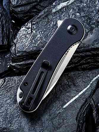 Нож складной карманный Civvi Elementum, (7.5 см) D2 / G10 черный Киев