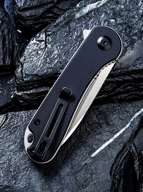 Нож складной карманный Civvi Elementum, (7.5 см) D2 / G10 черный Киев - изображение 6