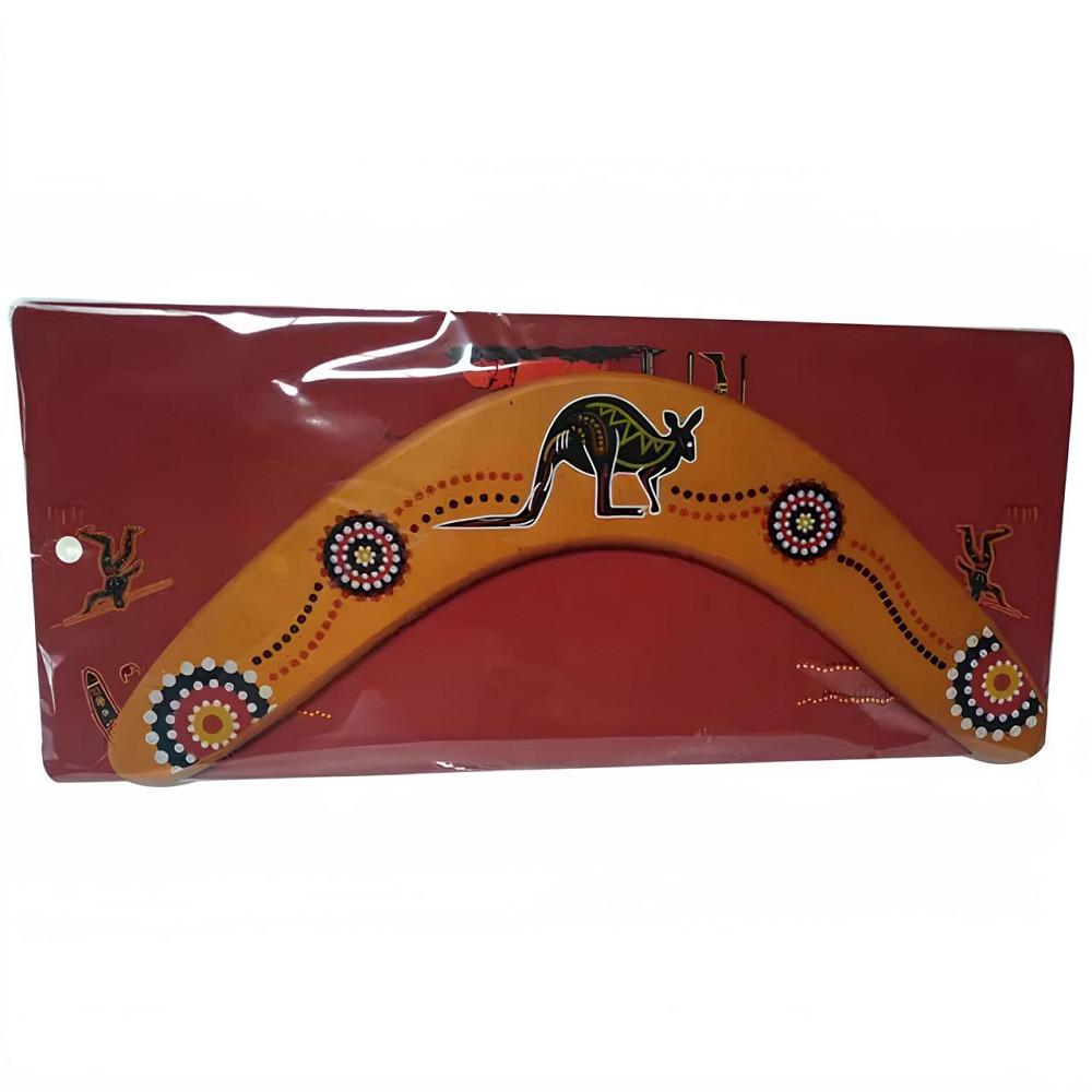 Дерев’яний бумеранг RESTEQ з липи 33×14 см — розписний бумеранг, що повертається, з натурального дерева для активного відпочинку Київ - фото 5