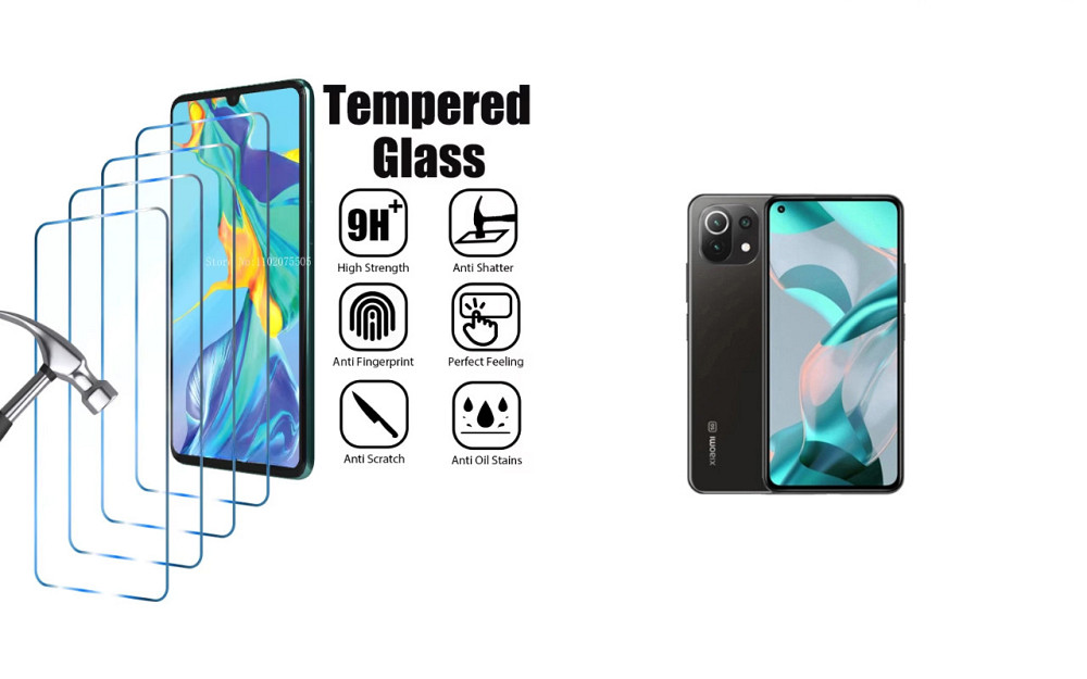 Захисне скло ArmorGlass для Xiaomi Mi 11 Lite 5G NE – стійке до подряпин та ударів Київ - фото 1