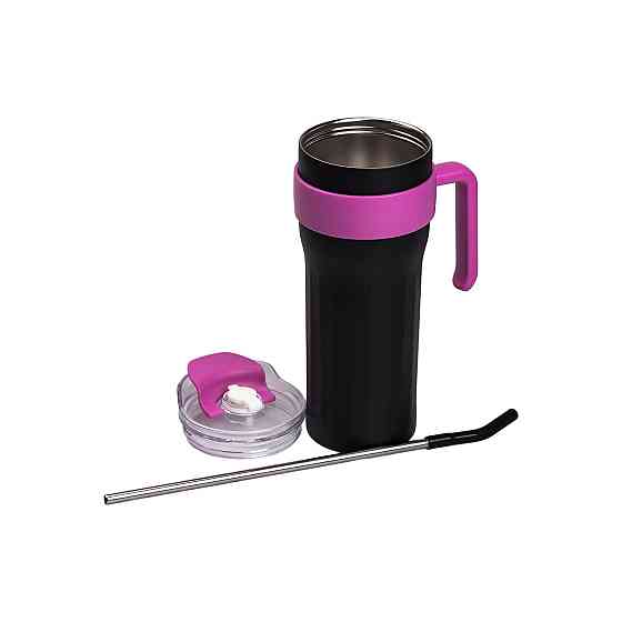 Yiwu Термочашка Big Mac 1,2 л з трубочкою чорна HP-14-24B Коломия