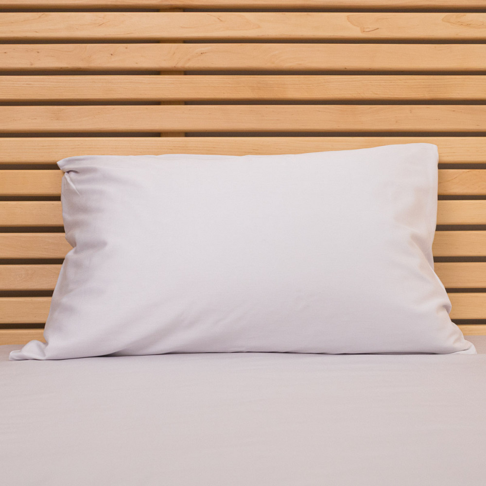 Наволочка на подушку 40х60 см сатин гладкофарбований 135 г/м2 YouStar 1 шт. (Світло-сірий) Суми - фото 5