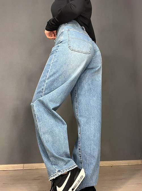 Джинси жіночі Cool Angels 3101 SKATER jeans банани висока талія стрейчеві світло сині, світло-синій, 26, 26, 72 см, 102 см Київ - фото 15