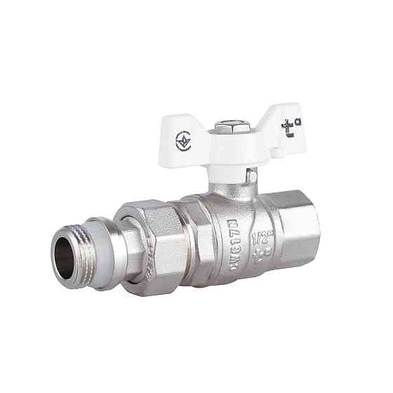 Кран кульовий "Американка" Thermo Alliance Forte 1/2" з антипротіканням прямий SF222W15 Київ