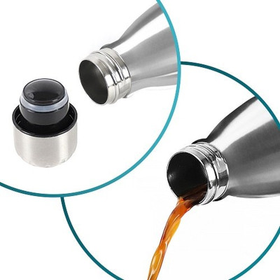 Термокружка Tavialo 500 мл металевий сріблястий колір (191500109) Вінниця - фото 4