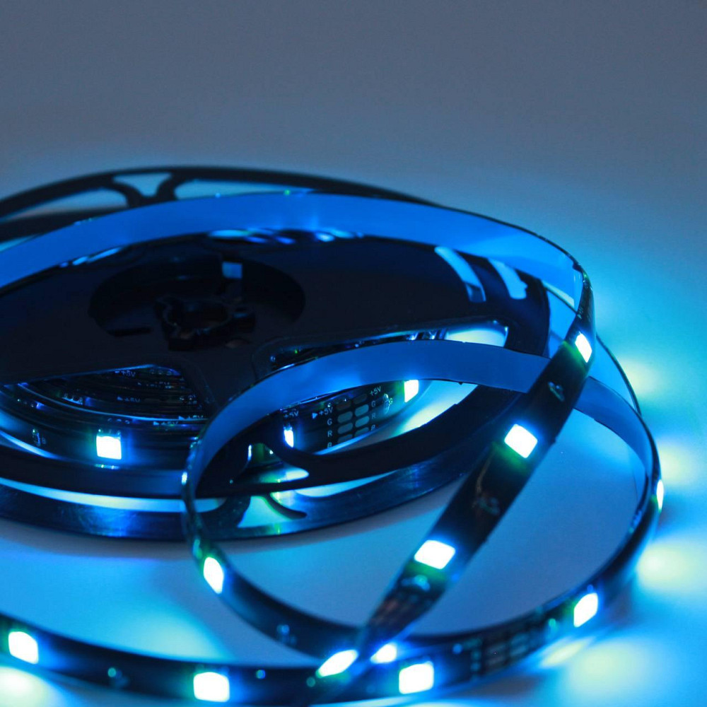 Світлодіодна стрічка 5 м, від USB + пульт TV LED Strip CB-5050 / Кімнатна лед підсвітка / RGB стрічка від повербанку Київ - фото 9