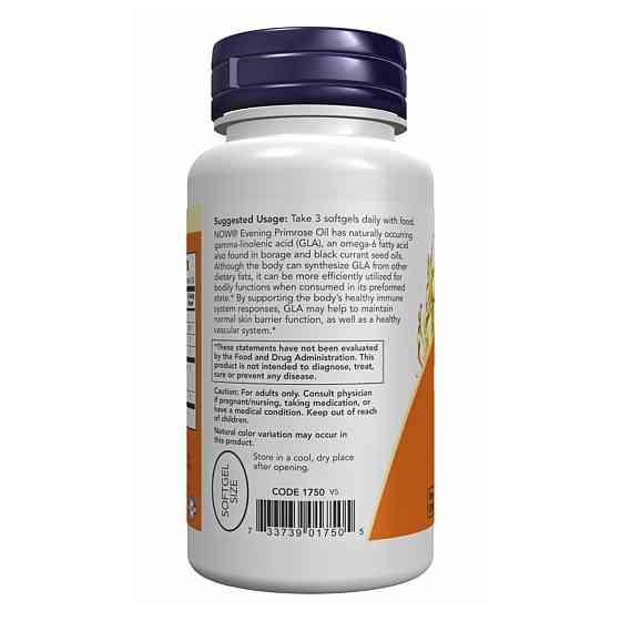 Масло примули вечерней Now Foods Evevning Primrose 500mg 100 гел капс Киев
