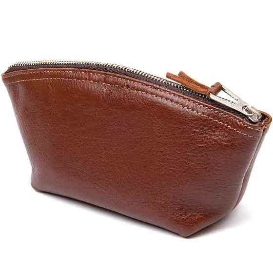 Женская косметичка из натуральной кожи GRANDE PELLE 11510 Коричневый Киев