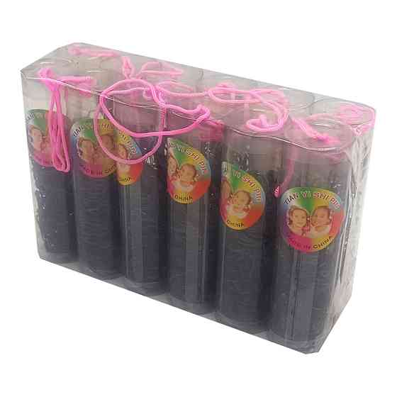 Дитяча резинка для волосся 0308-257-2 силіконова, чорна Вінниця