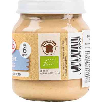 Дитяче пюре BabyBio Органічне на основі козячого молока з грушею та інжиром 130 г (51090) Вінниця