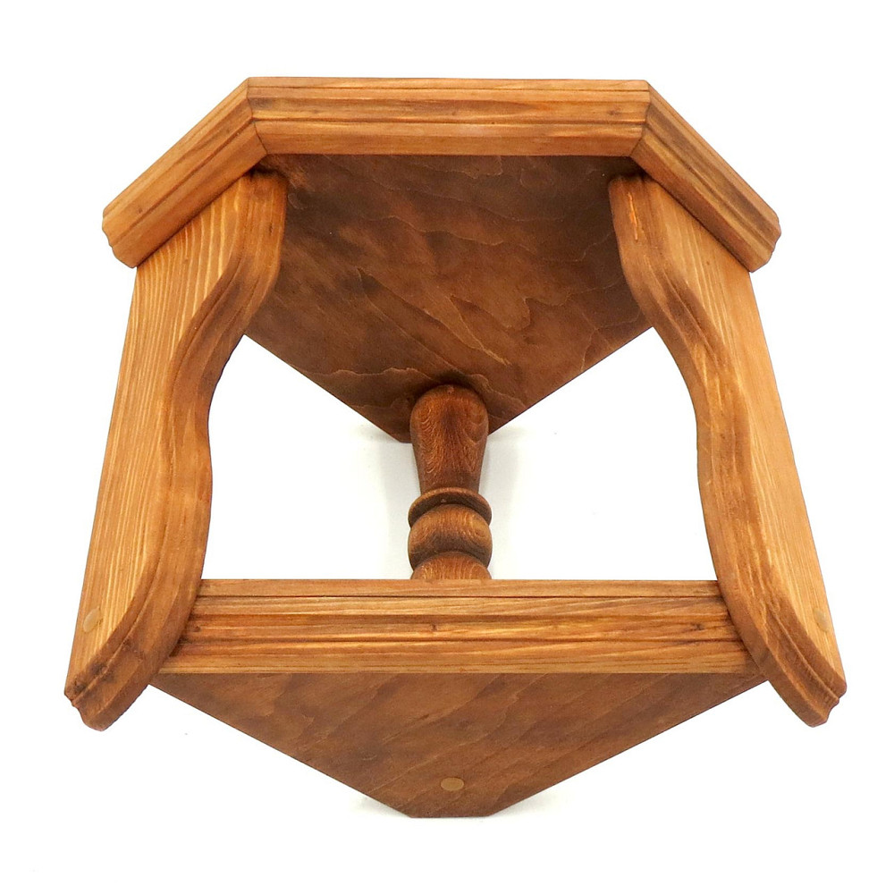 Угловая настенная полка 