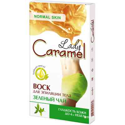 Воскові смужки Caramel Зелений чай для тіла 16 шт. (4823015923210) Вінниця