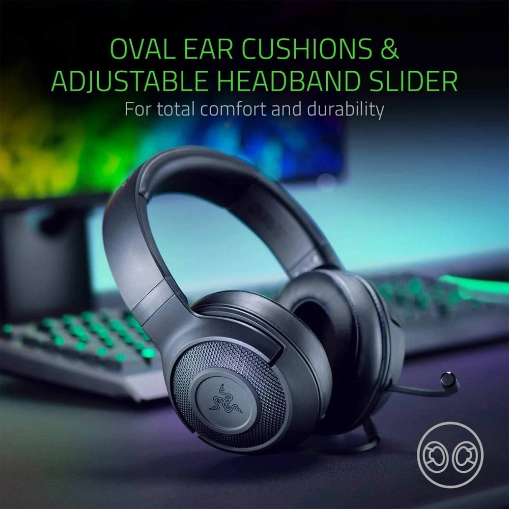 Гарнітура Razer Kraken X Lite Black (RZ04-02950100-R381) Чорний Харьков - изображение 17
